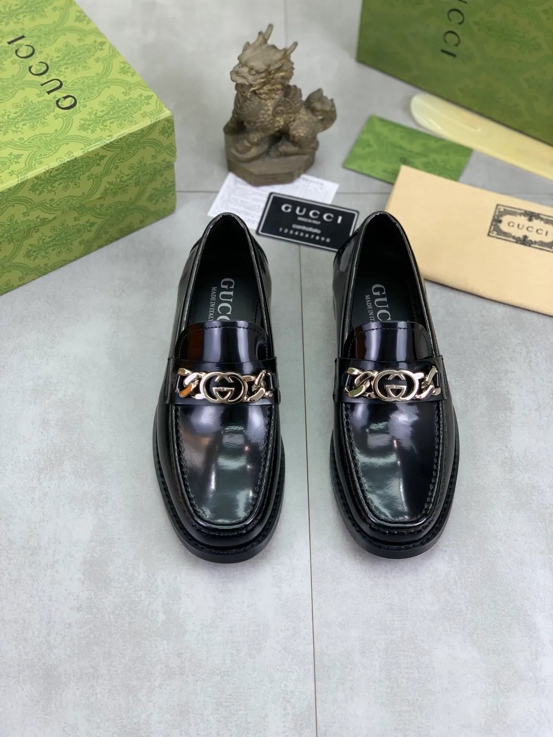 Men's men's shoes 💰P480 [New style] Water-dyed cowhide 💰💎💎💎 [Gucci] GUCCI high-end men's formal business leather shoes, original order 1:1 authentic goods! Original imported high-end open-edge beaded calfskin, original metal buckle, imported first-layer cowhide lining for feet, original outsole, men's shoe size: 38-45, 4️⃣ colors available